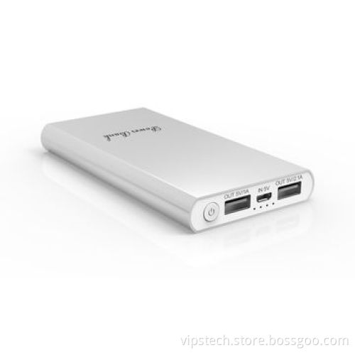 10,000mAh MP3 Player Charger, Transparent Crystal Design, High-efficiency TorchNew
